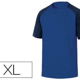 Camiseta de algodón color azul talla XL